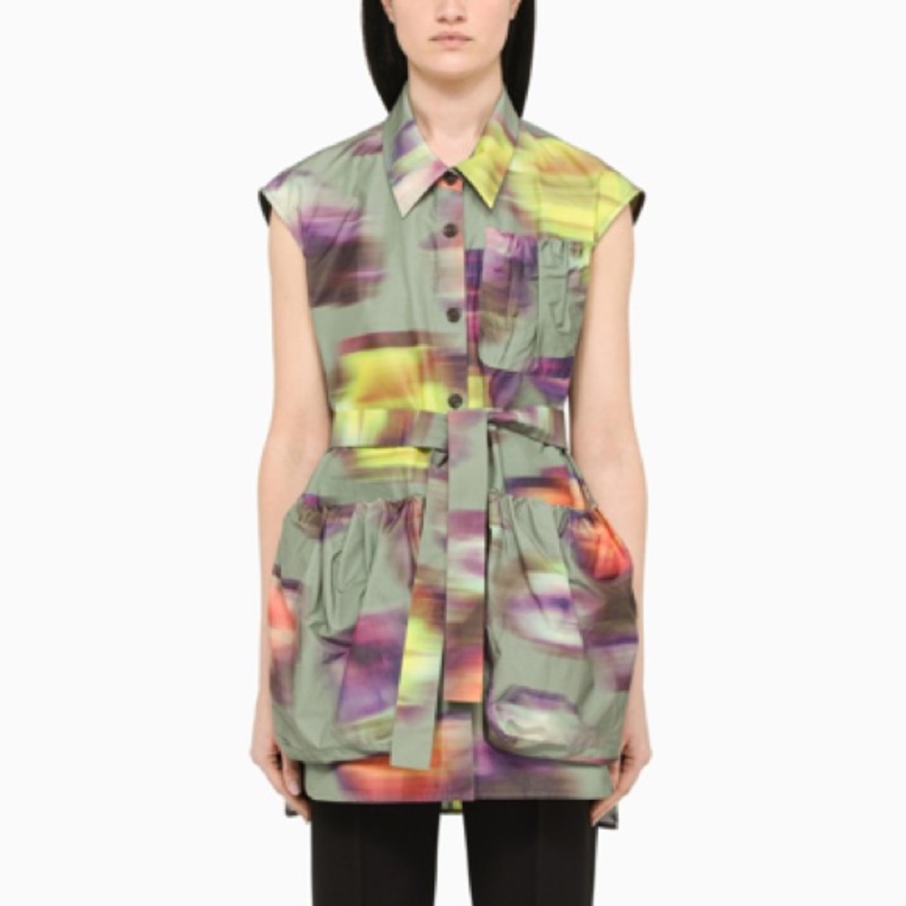 Dries Van Noten | Multicolor Sleeveless Belted Jacket